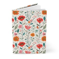 Floral hardcover junk journal garden flower writing diary notebook gift