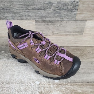 Keen Targhee II Womens Hiking Shoes Sz 6 Timberwolf English Lavender Waterproof