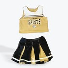 Kids New Orleans Saints Cheerleader Outfit Tank Top Skirt Toddler Size 4T