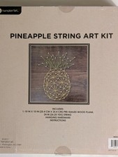 DIY String Art Kit -Pineapple String Art Kit, DIY 10" Craft Wooden Winding Nail