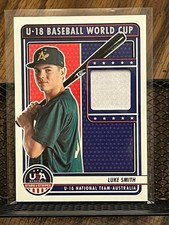 LUKE SMITH 2023 USA STARS & STRIPES 18U WORLD CUP AUSTRALIA ROOKIE JERSEY PATCH!