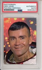 FRED HAISE APOLLO 13 ASTRONAUT PHOTO PSA DNA COA SIGNED AUTOGRAPH NASA *SMEARED*