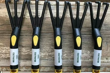 5 Pack - Expert Gardener Durable Plastic Cultivator Gardening Tool Hand Rakes
