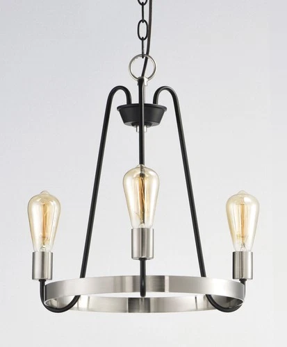 Maxim 11733 Bronze/Brass Haven 3-Light 18-1/2"W Mini Chandelier - Picture 8 of 8