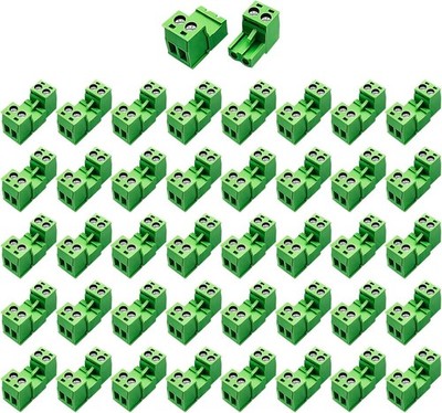 40Pcs 2 Pin 5.08mm Pitch PCB Mount Screw Terminal Block Con Size: 2 Pin 5.08mm
