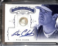 2012 Panini National Treasures Treasure Signature Materials Will Clark #70 /6