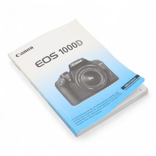 Canon User Manual Instruction For The Canon EOS 1000D