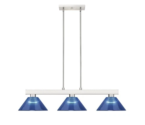 Z-Lite 152-ARDB Cobalt 3 Light 50"W Linear Pendant - Black - Picture 6 of 8