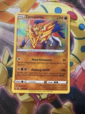 Zamazenta - 102/185 - Pokemon Vivid Voltage Sword & Shield Amazing Rare  Card NM