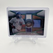 2025 Topps Tribute - Triple Relics Vladimir Guerrero Jr. #TTR-VG Green /99 (MEM)