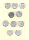 (10) 90% Silver Roosevelt Dimes up to 1964 (C22)
