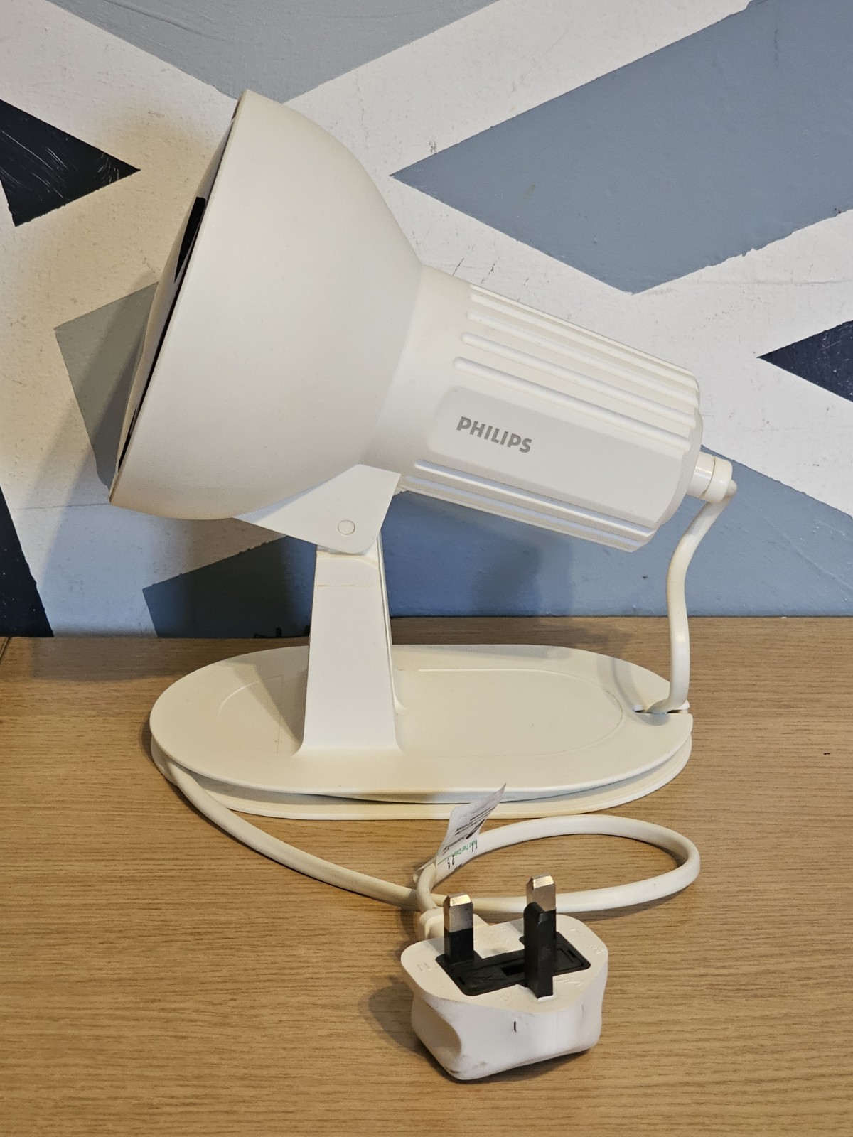 Vintage PHILIPS RI 1521 Infrared Heat Lamp Muscular Pain Relief Light - Boxed image 2