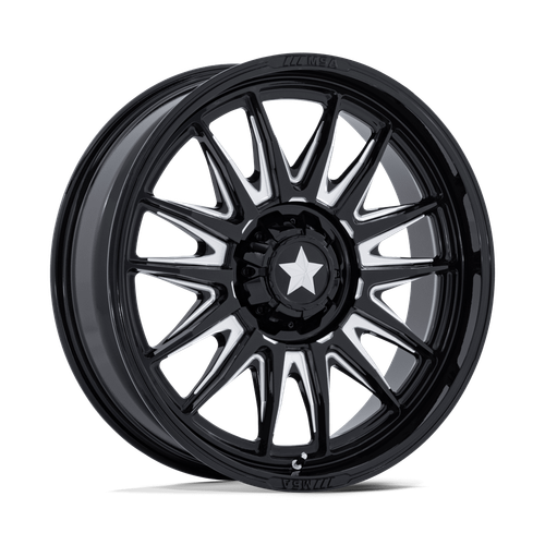 18x7 MSA Offroad M55 Commander Glossy Black Milled UTV Wheel 4x137/4x156 (10mm) - Bild 1 von 7