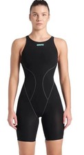 New Arena Powerskin Impulso Open Back - 008603100 Black/Teal Size 24 T6-15 