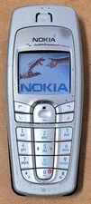 Nokia 6010 - Silver and Blue ( T-Mobile ) Cellular GSM Phone