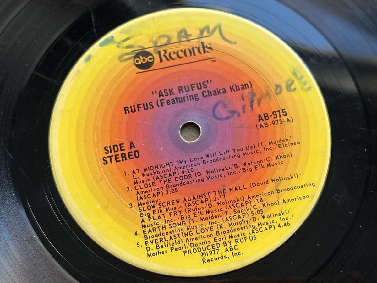 Rufus Featuring Chaka Khan Ask Rufus LP AB-975 Gatefold Vinyl