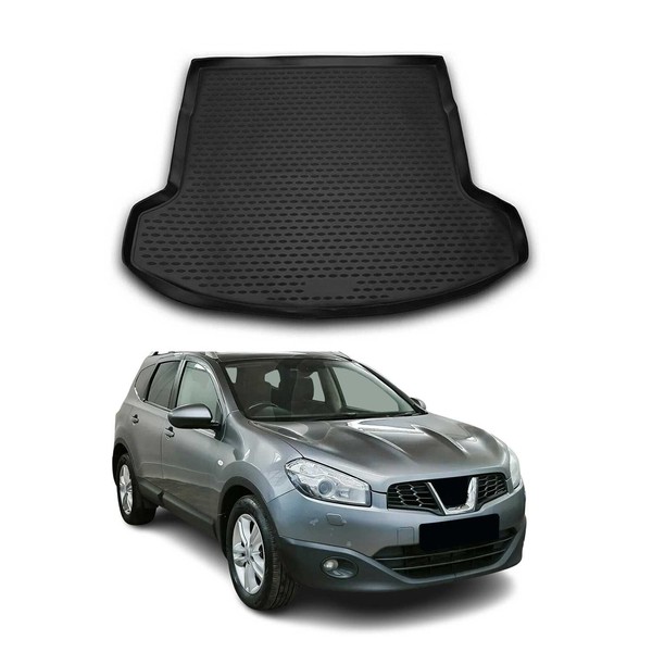 Kofferraummatte Kofferraumwanne FüR Nissan Qashqai +2 2007-2013 Gummi Tpe-image