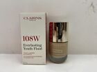 Clarins Everlasting Youth Fluid Foundation 108W Nib 1 oz