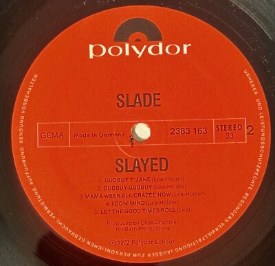 SLADE - Slayed GERMAN RELEASE 1972 GEMMA 2383-163 IMPORT | eBay