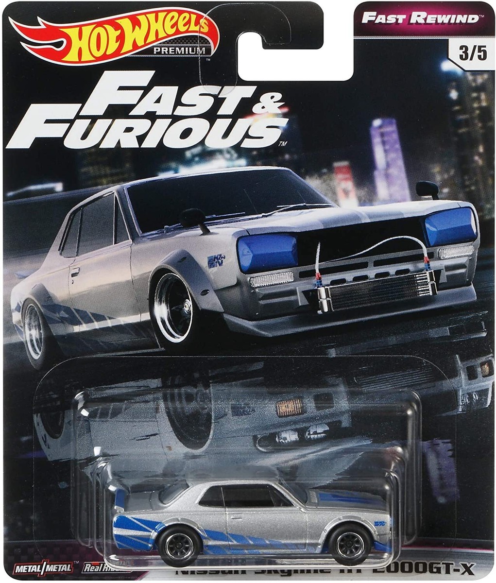 2019 HOT WHEELS PREMIUM FAST & FURIOUS FAST REWIND NISSAN SKYLINE