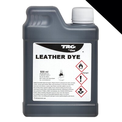 TRG Lederfarbe Schwarz für Leder & Kunstleder zum färben und umfärben von Leder
