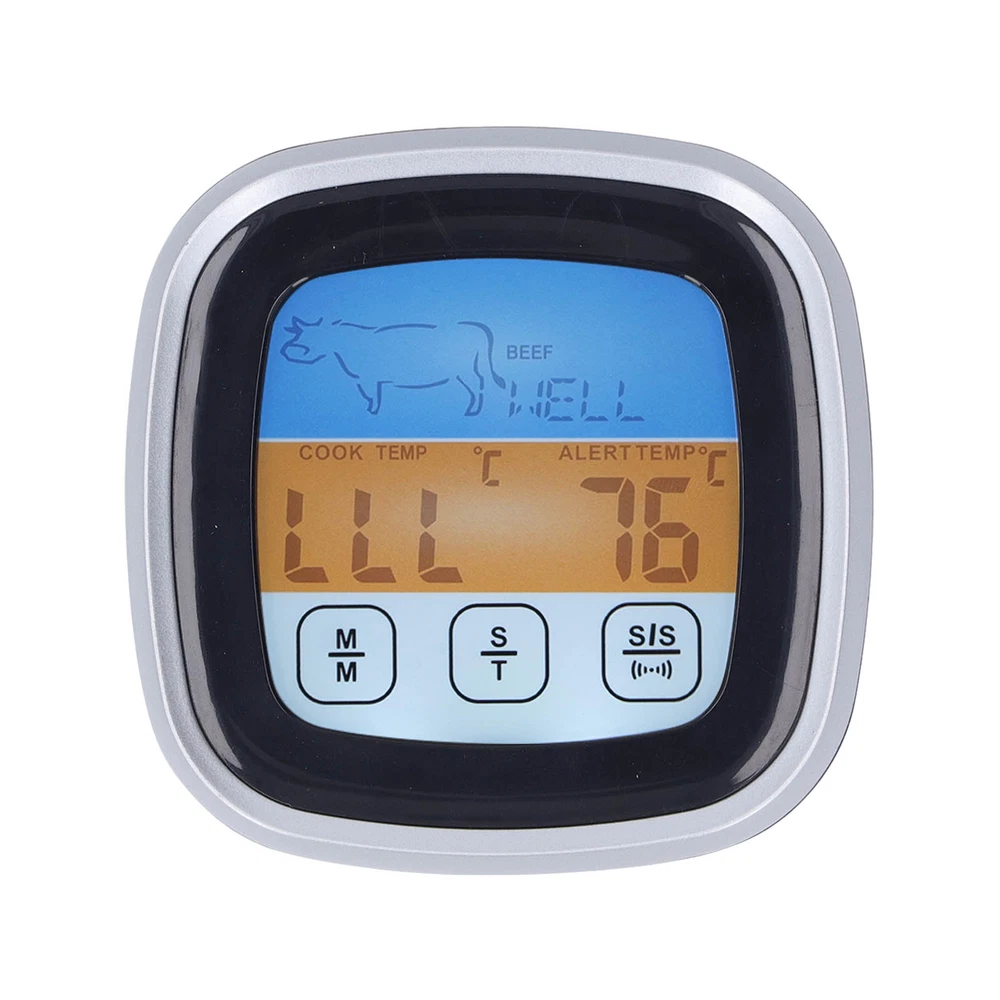 Digital Meat Thermometer LED Display Accurate Reading Meat Temperature Gauge