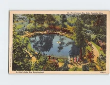 Postcard The Famous Blue Hole Castalia Ohio USA