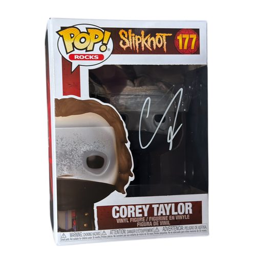 Corey Taylor Slipknot Signed Autograph Funko Pop Rocks #177 Proof Beckett COA - Picture 7 of 9