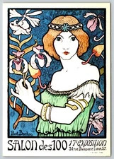 Paul Berthon's Salon des 100 (1895) Postcard