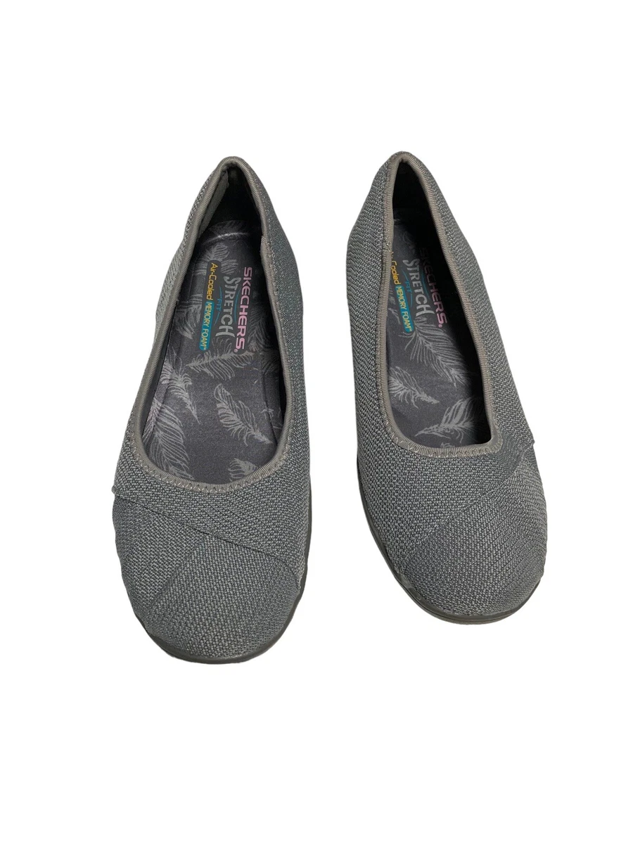 Skechers memory hot sale foam womens flats