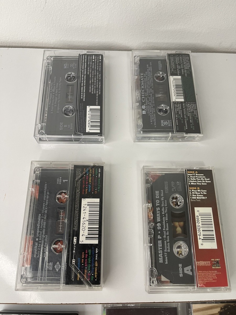 洋楽 MAD PACK BG Master P Mystikal No Limit Records Cassette Tape Lot (4