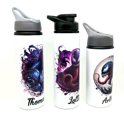 LaserGram Personalized Water Bottle, Hockey Player Man