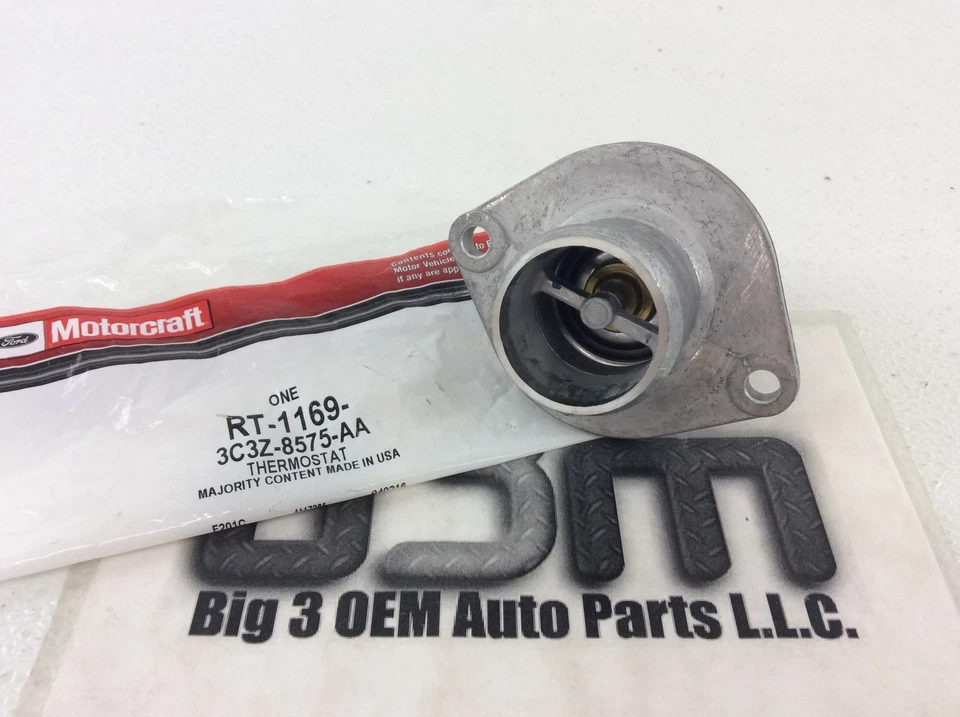 Termostato refrigerante motor diésel Ford serie E serie F 6,0 L con junta nuevo OEM Foto 3 de 3