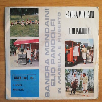 Sandra Mondaini und Elio Pandolfi. Das Eis. Witz. 45 Umdrehungen Neu. 1967.