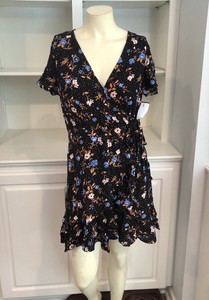 xhilaration black floral dress