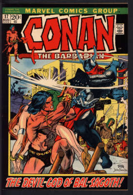 CONAN THE BARBARIAN #17 7.5 // GIL KANE & FRANK BRUNNER COVER MARVEL 1972