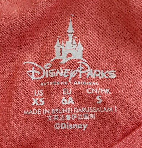 Disney Parks Girls Character Magic Kingdom T-Shirt XS 4-5 Embroidered Pink NEW - Picture 7 of 10
