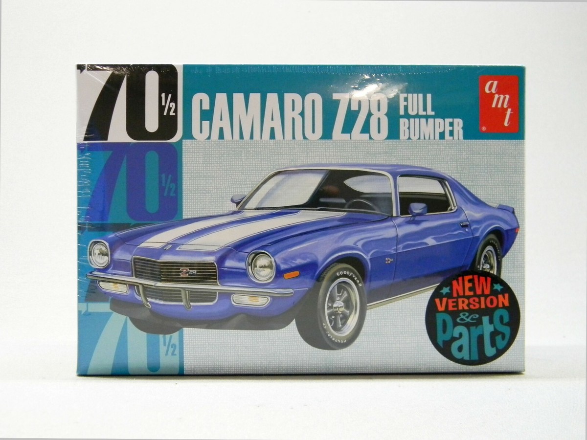 AMT 1:25 Scale 1970 1/2 Chevy Camaro Z28 Plastic Model Car Kit - Full Bumper #1155