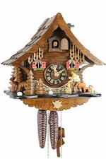 Eble -Schwarzwaldhaus 24cm- 19773 Kuckucksuhr Original Schwarzwälder Kuckuckuhr 
