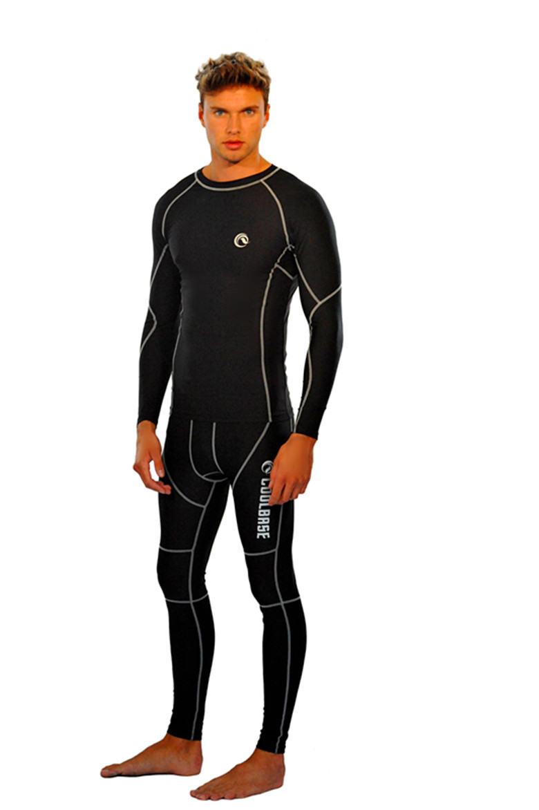 Under Armour HEATGEAR COMPRESSION - Maglietta a manica lunga - castlerock/grigio