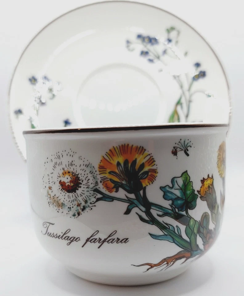 "Botanica" от Villeroy & Boch плоская чашка и блюдце комплект желтый/фиолетовый/зеленый/коричневый - Изображение 2 из 4