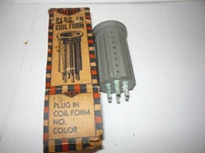 BUD PLUG IN COIL FORM - 875 - 6 PIN - FOR RADIO PROJECTS - HAM