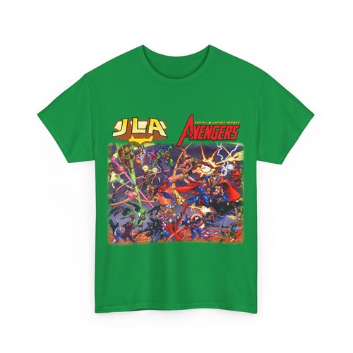 JLA Avengers T-Shirt - DC Comics/Marvel Team-Up - Classic George Perez Art - Picture 50 of 91