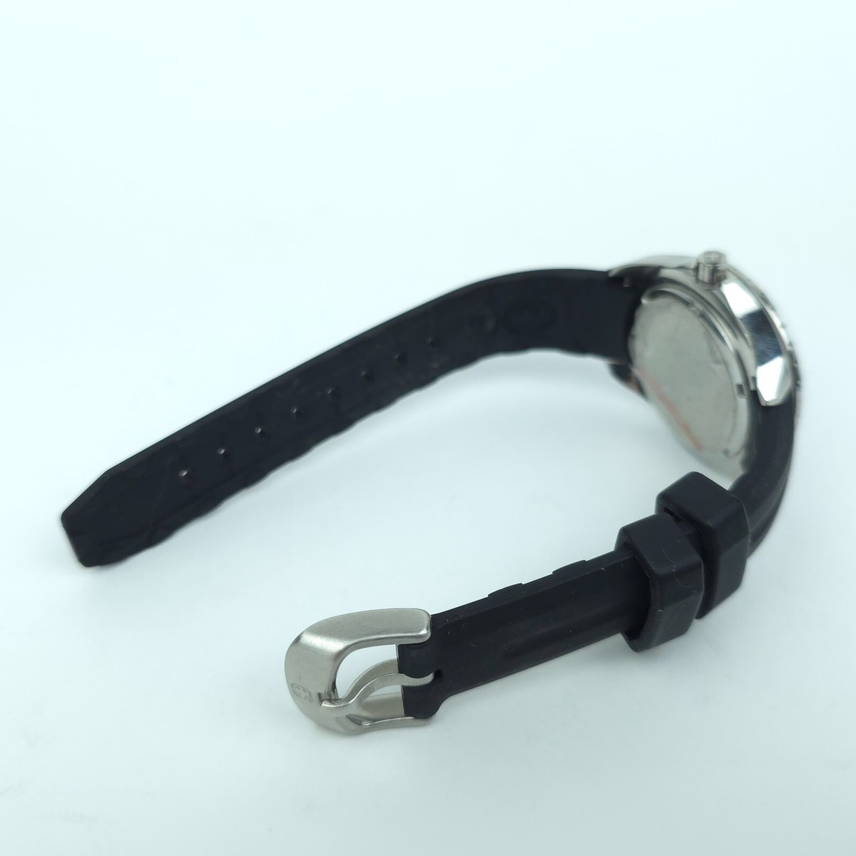 Swiss Military Hanowa Orange Analog Date Black Watch 6-6095 *WORKS