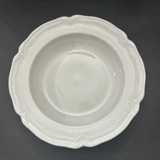BERNARDAUD & CO. Limoges Harcourt Pasta Bowls 11-1/2” White
