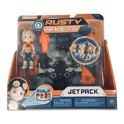 Nickelodeon Rusty Rivets Build Me Rivet System Jet Pack Figure Set Gift New