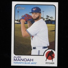 2022 Topps Heritage High Number Alek Manoah Base SP #710 Toronto Blue Jays