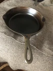 Vintage GRISWOLD Cast Iron SKILLET Frying Pan #6 LARGE BLOCK LOGO 699H Sits Flat