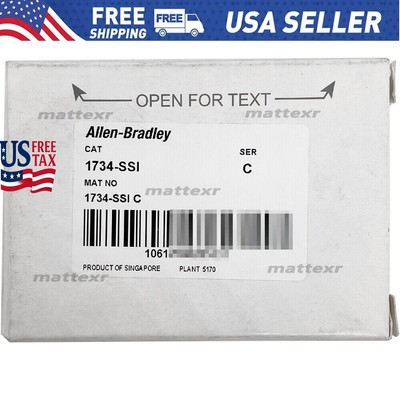 New Factory Sealed AB 1734-SSI SER C Encoder Input Module 1734SSI