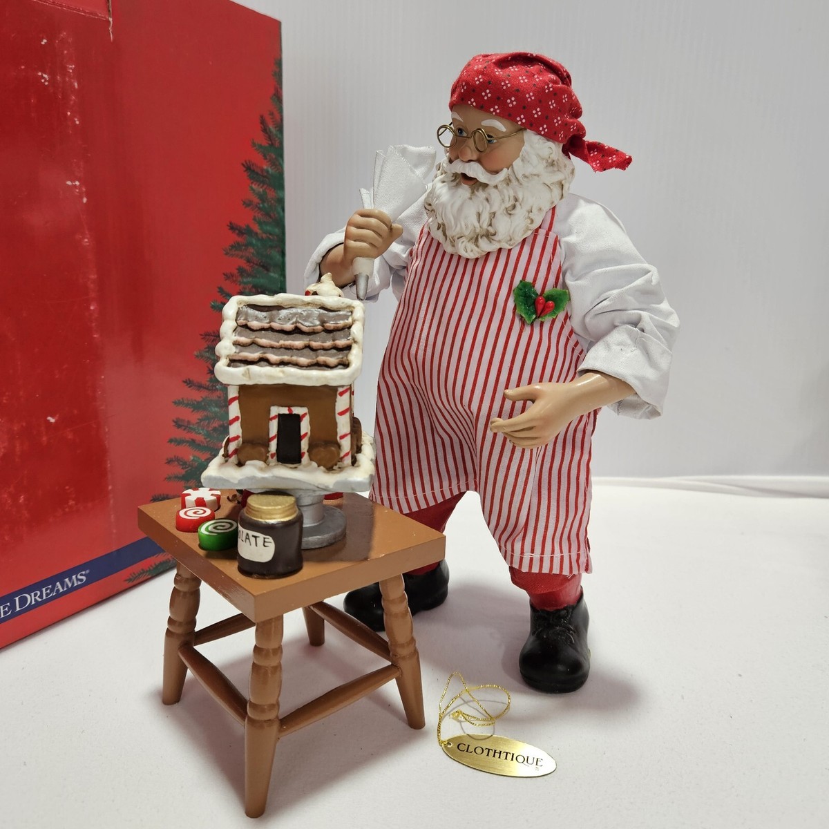 サンタさん Clothtique Possible Dreams Santa Gingerbread Architect #713378